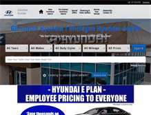 Tablet Screenshot of glassmanhyundai.com
